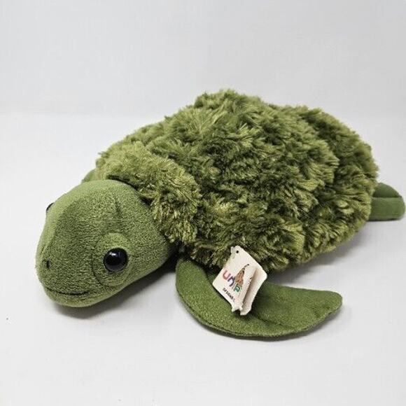Sea Turtle Unipak 2018 Sealife Ocean Realistic 18" Green Plush Stuffed Animal - Picture 1 of 14